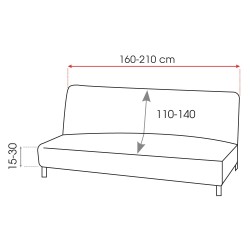 Funda Superelástica Sofá Cama Mila